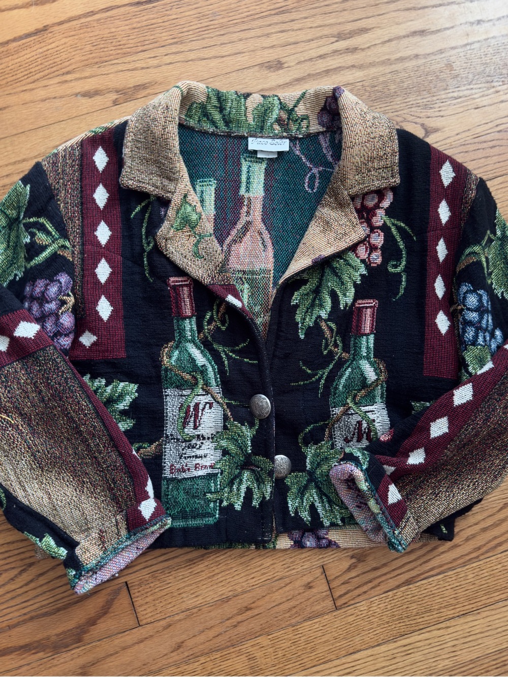 VTG Paco Soler Wine Country Tapestry Jacket M/L